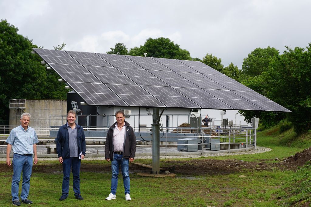 V.l.n.r.: Stephan Reeh (Technischer Werkleiter Verbandsgemeindewerke Rennerod), Brgermeister Gerrit Mller, Dirk Trumm (Kaufmnnischer Werkleiter Verbandsgemeindewerke Rennerod). Foto: Kerstin Guckert