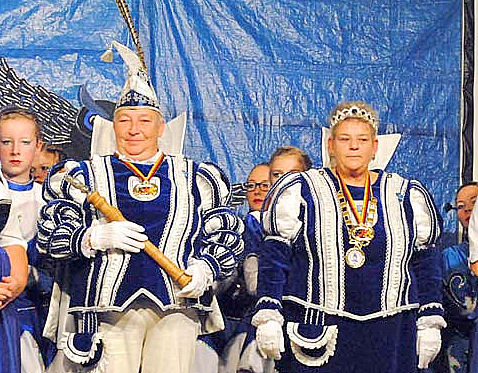 Prinz Kirsten I. und Prinzessin Doris I. regieren die Erbachtaler Narren. (Foto: kk)