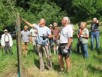 Der Obst- und Gartenbauverein Segendorf veranstaltete einen Jungbaumschnittkurs. Foto: Privat