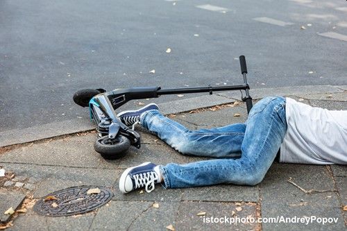 Unfall mit E-Scooter. Foto: BADS