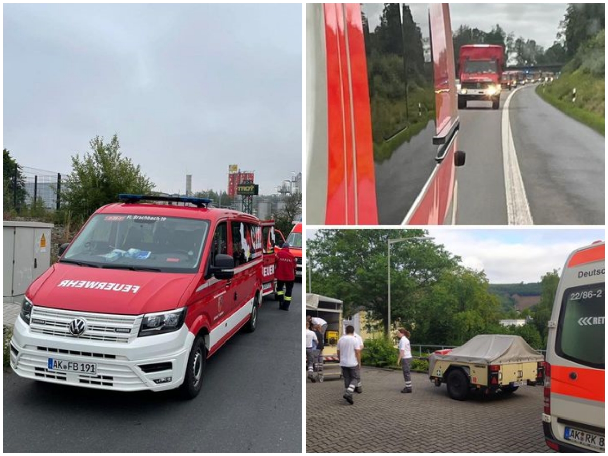 Weiterhin wird Hilfe aus dem Kreis Altenkirchen bentigt. Auch der Bauhof der Verbandsgemeinde Altenkirchen-Flammersfeld untersttzt. (Fotos: Feuerwehr/VG Altenkirchen-Flammersfeld)