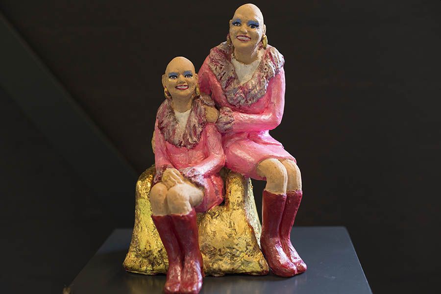 "Eva und Adele" von Birgid Helmy war in Bendorf ausgestellt. Foto: Helmi Tischler-Venter