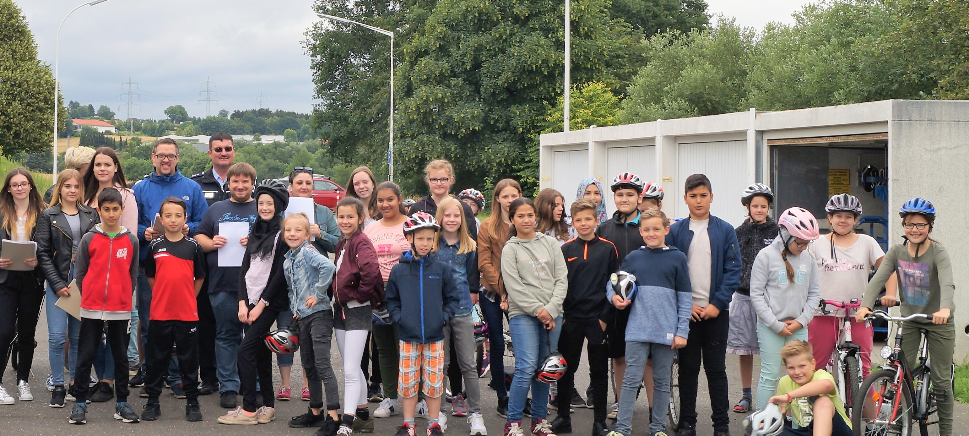 Mitte Juni fand an zwei aufeinanderfolgenden Tagen ein Fahrradturnier fr die gesamte Klassenstufe 5 an der Integrierten Gesamtschule (IGS) Hamm statt. (Foto: Manuela Schmidt)