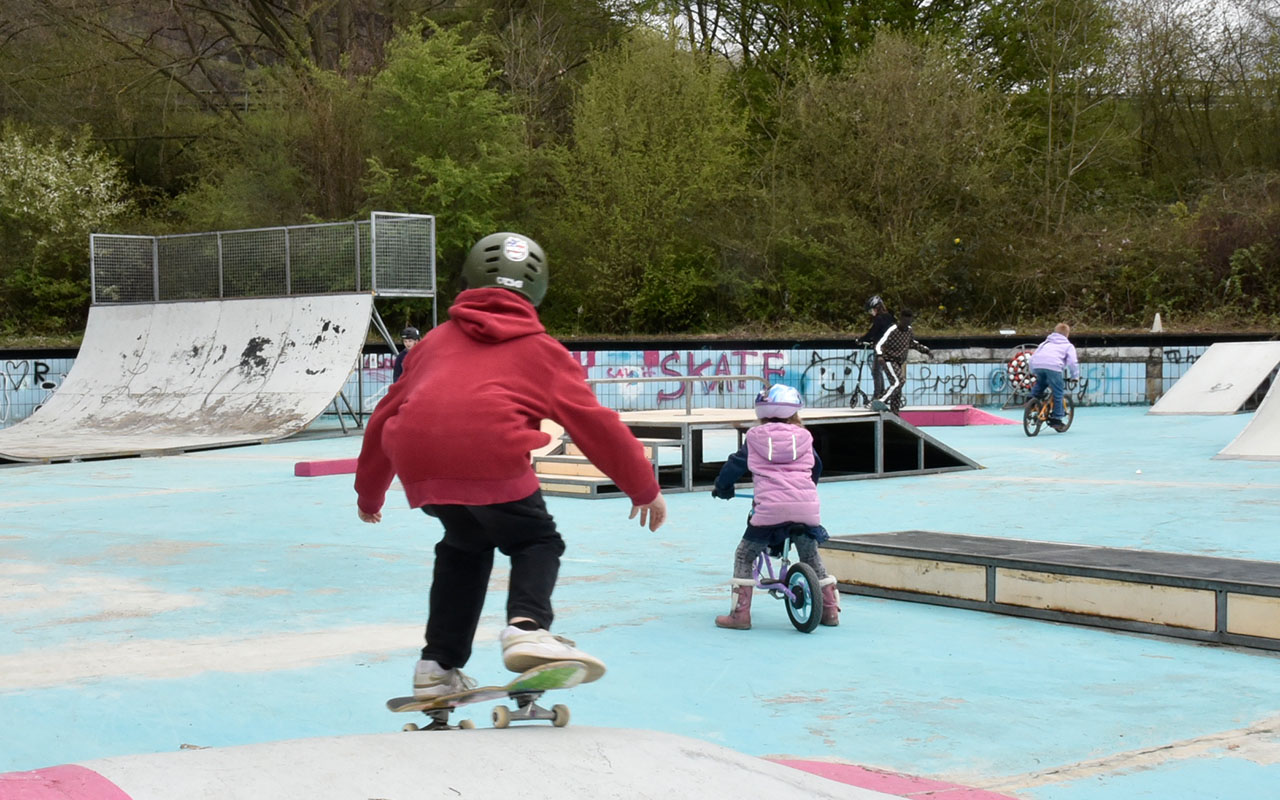 Vor Kurzem wurde der Wheel-Skate-Park im Brgerpark erffnet. (Foto: sol)