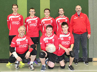 Das Faustballteam der Mnner des VfL Kirchen. Foto: Verein
