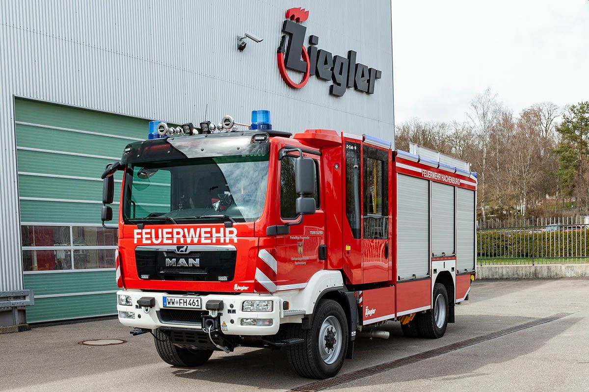 Das neue Hilfeleistungslschfahrzeug fr die Feuerwehren der VG Hachenburg. Foto: Feuerwehr Hachenburg