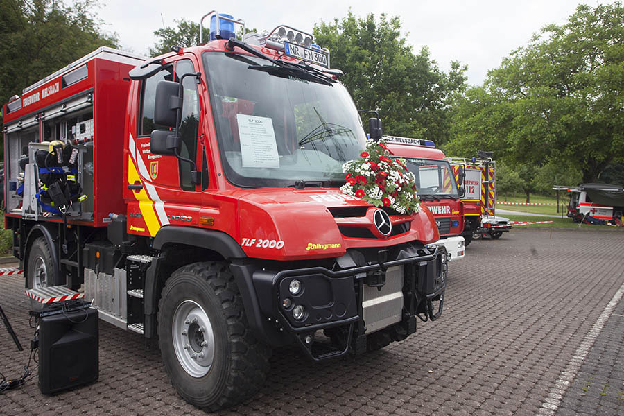 Feuerwehr Melsbach bekommt neues Fahrzeug TLF 2000 