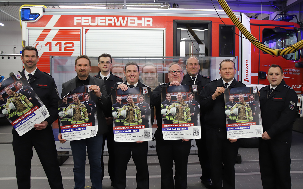 Kampagne wirbt um neue Mitglieder für die Freiwillige Feuerwehr der Stadt  Bad Honnef