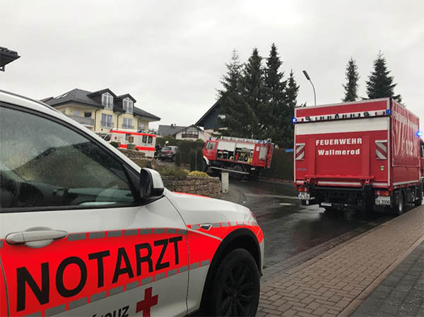 Feuerwehreinsatz zur Untersttzung des Rettungsdienstes 