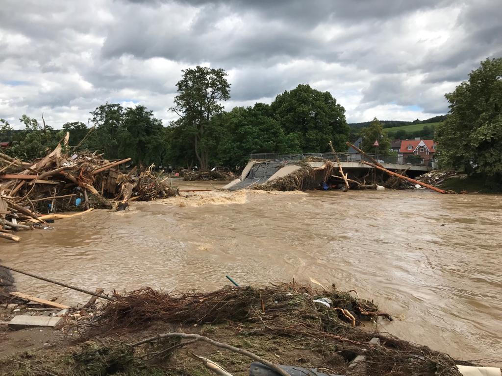 Nur ein Eindruck der Katastrophen-Situation im Kreis Ahrweiler. (Foto: Feuerwehr) 