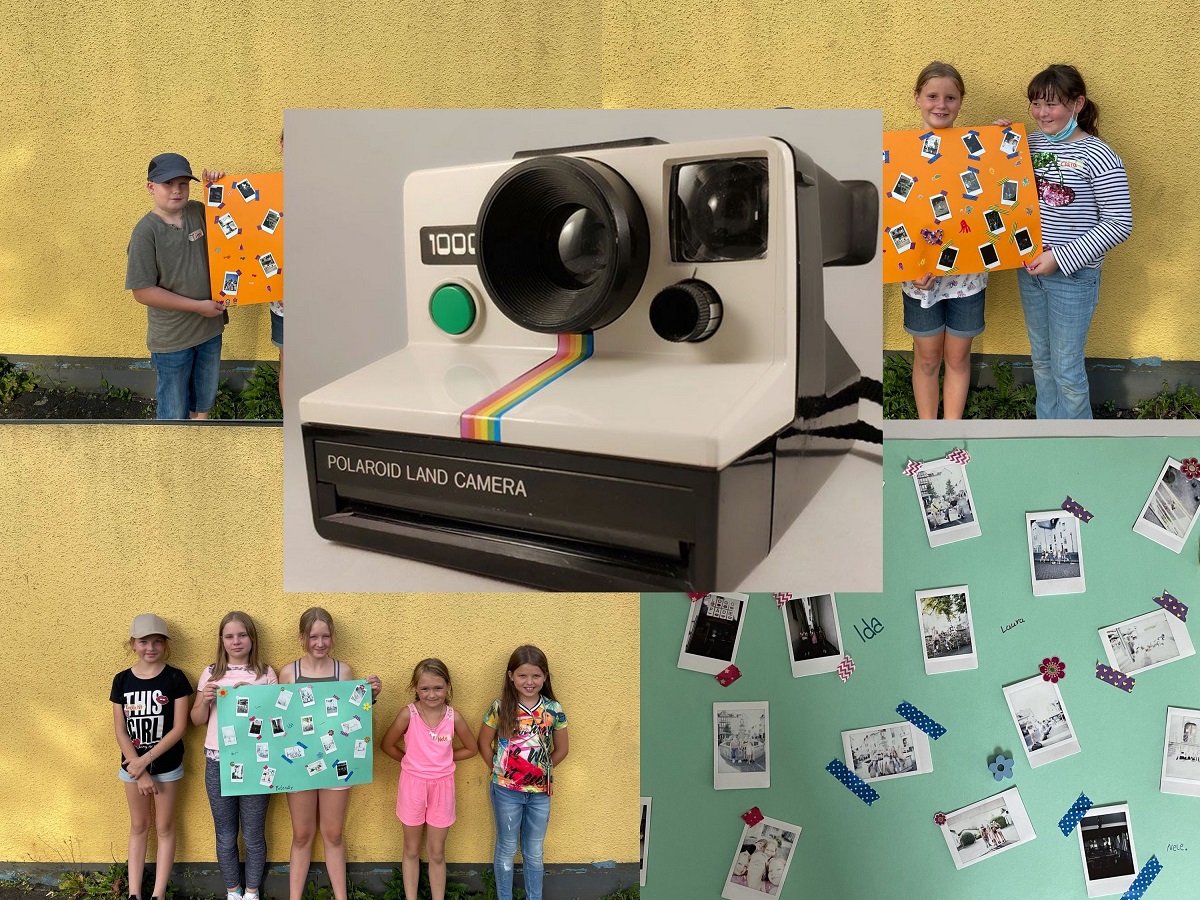 Ein spannendes Projekt mit der Polaroid (Fotoquelle: Verbandsgemeinde Hachenburg)
