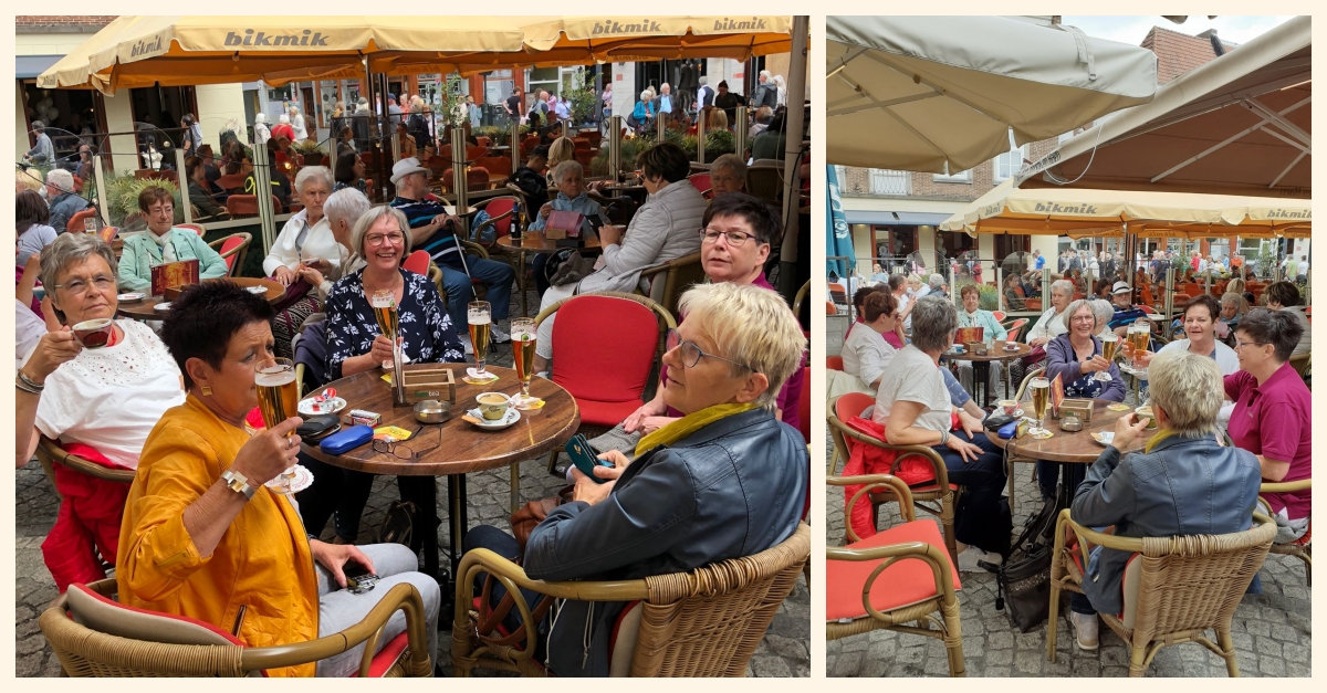 Die Reisegruppe in gemtlichenr Runde (Foto: privat)