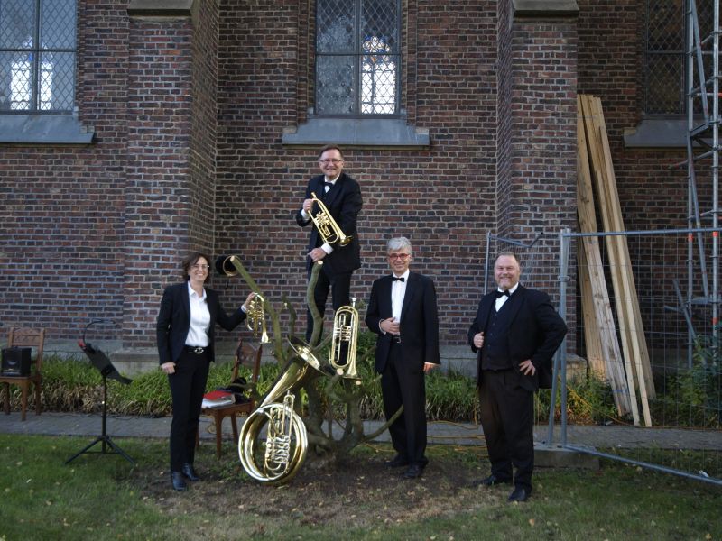 Soloquartett Frechblech gab ein umjubeltes Sommerkonzert. Foto: privat