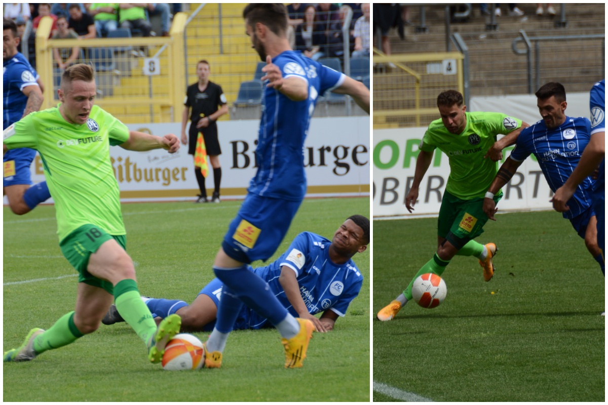 "Kampfmaschine" Jonas Runkel (links) ackerte auf der Sechser-Position gewohnt viel, zeichnete sich dieses Mal aber auch als Torschtze aus. Aus 30 Metern hmmerte er das Leder in die Maschen zum 2:1. (Fotos: privat)