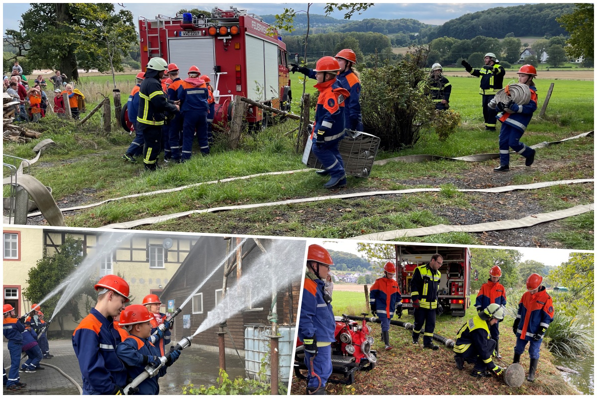 Jungendfeuerwehren der Verbandsgemeinde Wallmerod bten gemeinsam