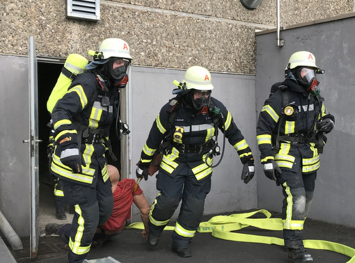 Zum bungsszenario gehrten zwei vermisste Personen, die gefunden wurden. (Foto: Alexander Mller)