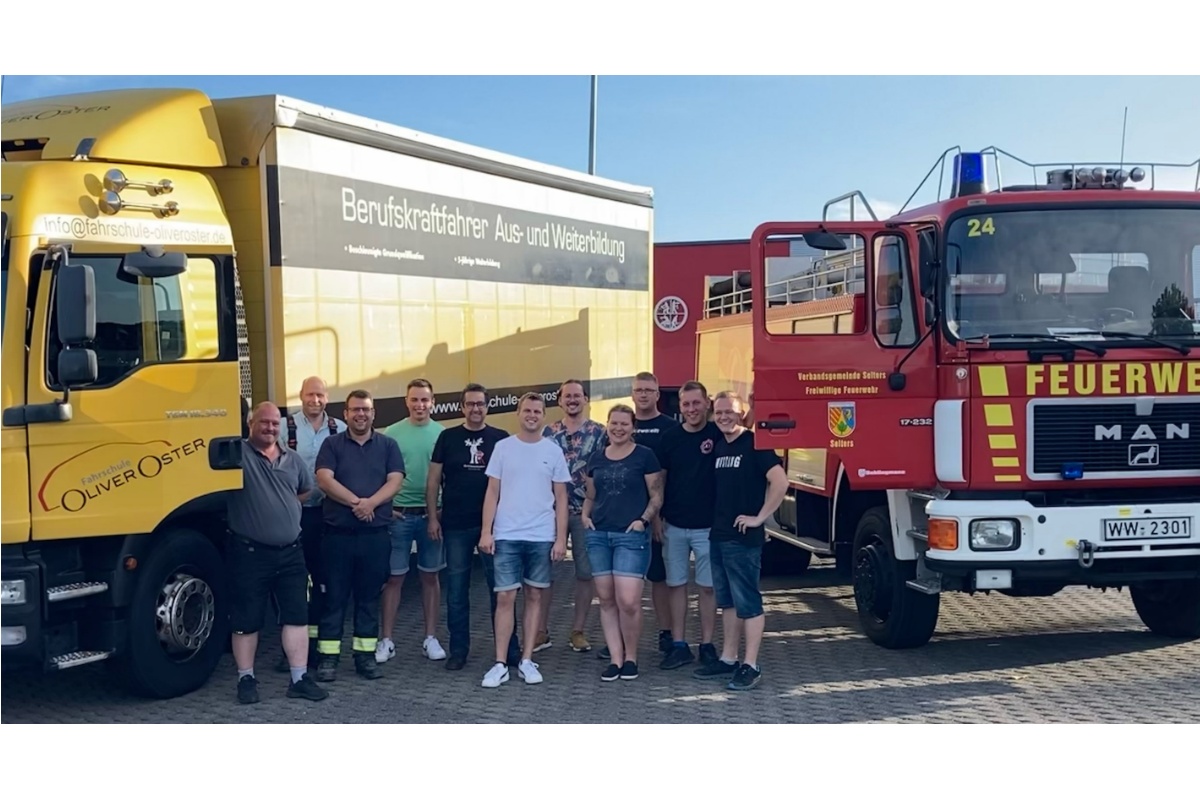 17 neue LKW-Fhrerscheine wurden von den Feuerwehren der VG Selters gemacht. (Foto: privat)