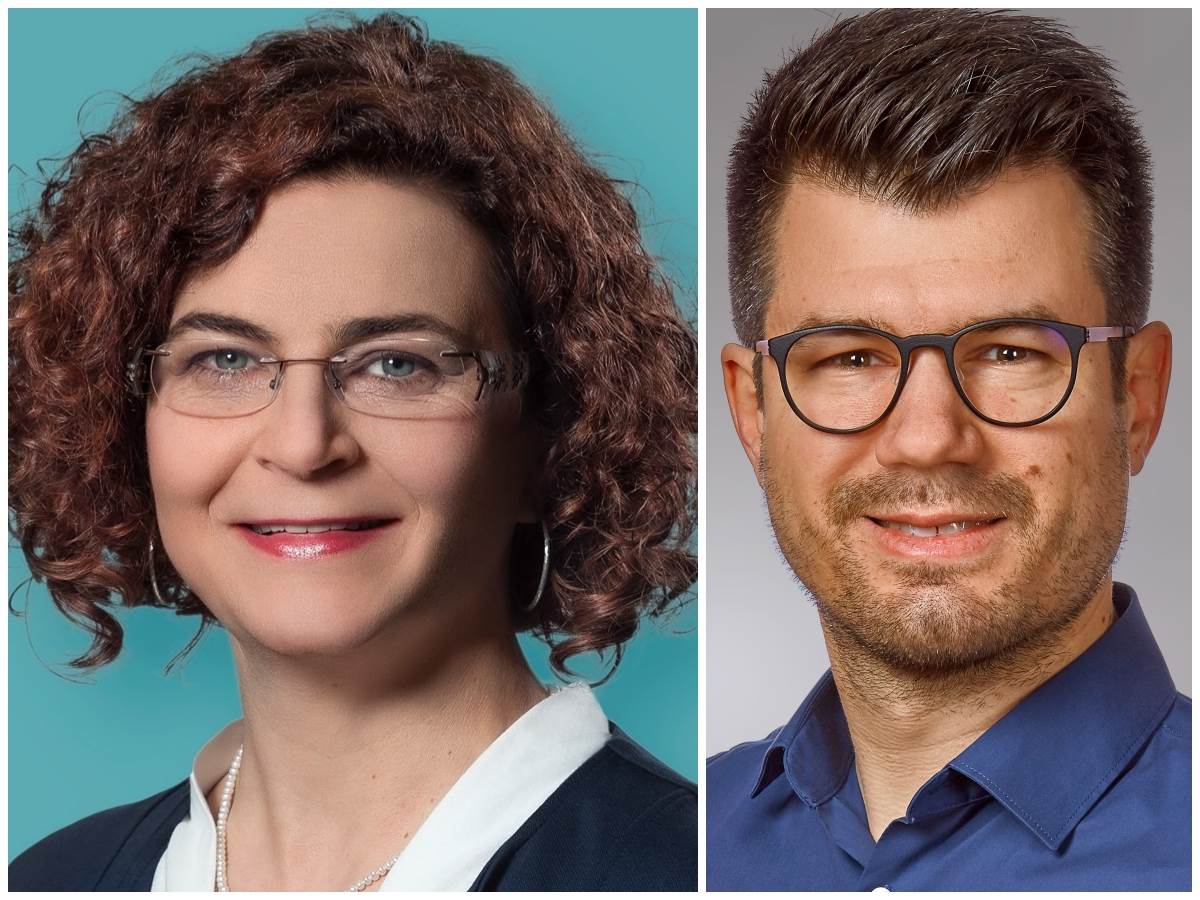 Mit 50,79 Prozent der Stimmen gewinnt Gabriele Greis (SPD) die Brgermeisterwahl in der Verbandsgemeinde Hachenburg. Stefan Leukel (CDU) schenkten 49,21 Prozent der Whler ihr Vertrauen. (Fotos: Facebook/privat)  