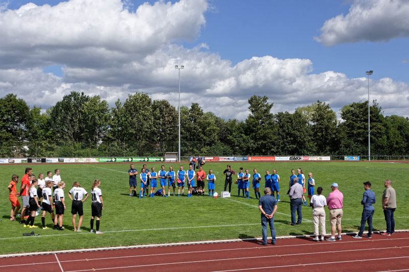 TuS Issel (Bundesliga) gegen SV Gehlert (Regionalliga) beim
"Blasius-Schuster-Cup 2020". Foto: Martin Fandler