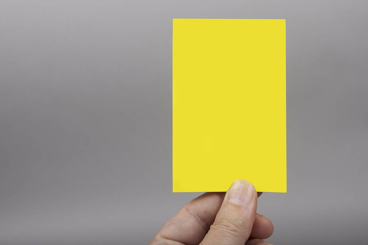 "Gelbe Karte" als Warnung fr bevorstehenden Fhrerscheinentzug