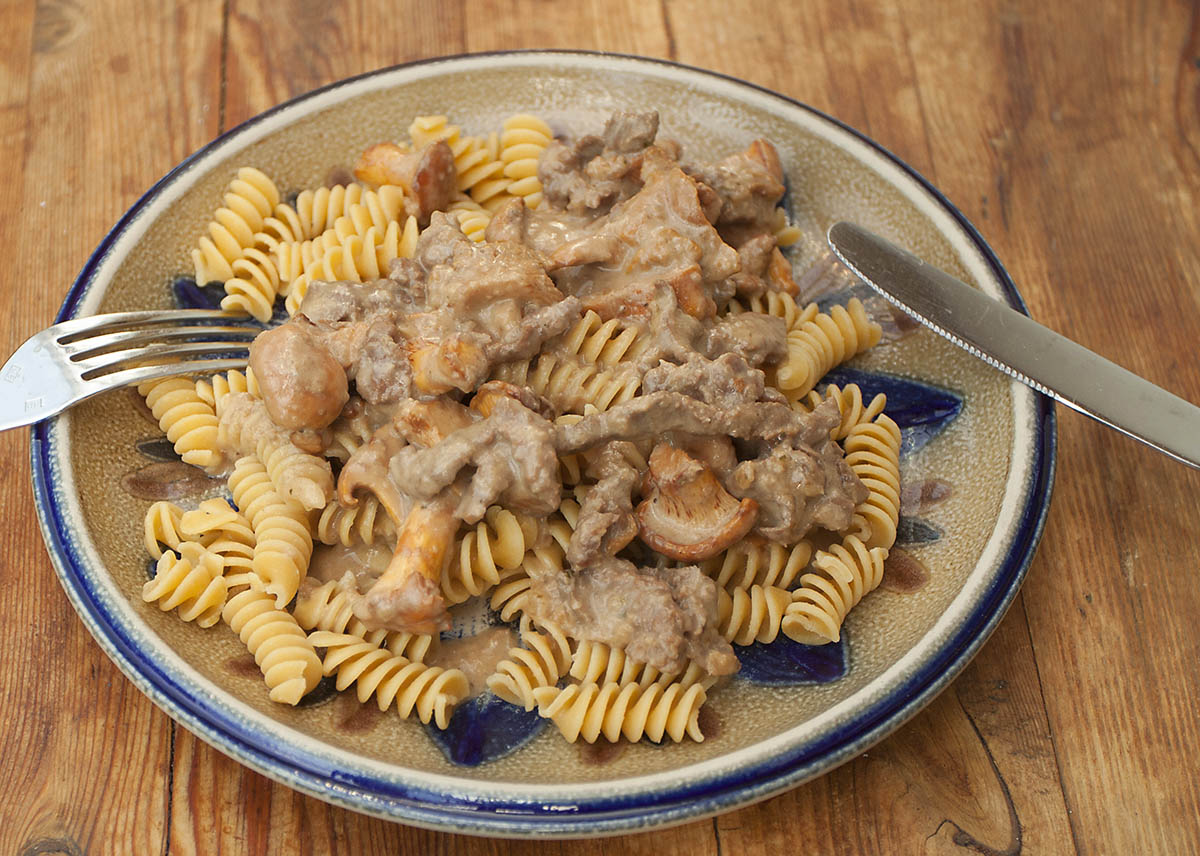 Westerwlder Rezepte: Geschnetzeltes Rindfleisch mit Pfifferlingen