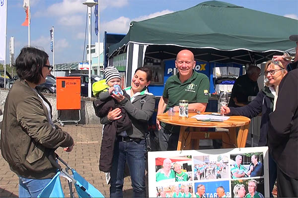 Der Stand der "Vortour der Hoffnung". Foto und Video: Wolfgang Tischler