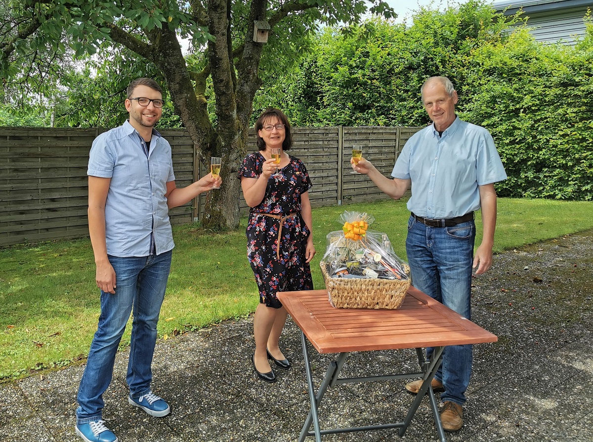 v.l.: Mario Habrecht, neuer Geschftsfhrer der GFB, Helena Schuck, Prokuristin, Winfried Weber, Geschftsfhrender Vorsitzender VfB e.V. (Foto: Romaray Vogel)