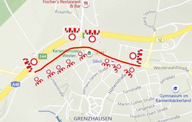 Sperrungen. (Quelle: LBM Diez) 