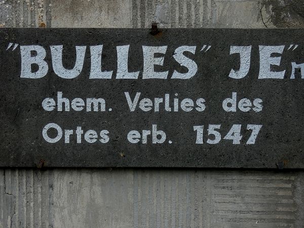 „Bulles’Je“, die Bezeichnung für das ehemalige Dorfgefängnis von 1547. Foto: GRI