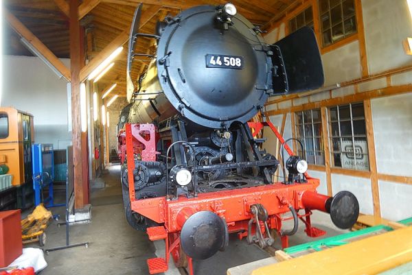 Die Dampflok 44508 ist Namensgeber der Eisenbahnfreunde Westerburg. Fotos: GRI