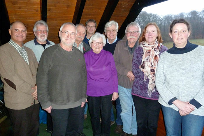 Die Kandidaten von links: Armin Walter, Herbert Krobb, Karl Matheis, Christoph Nitsche, Uwe Brskamp, Ingelore Krobb, Jrgen Drumm, Dieter Mittau, Klaudia Koenen, Elisabeth Brskamp. Foto: privat