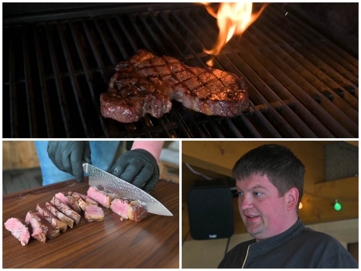 Fleischsommelier und Grill-Experte Philipp Neumann erklrt im Video (unten) am Beispiel von zwei Methoden, wie das perfekte Steak auf dem Rost gelingt. (Collage: Screenshots) 