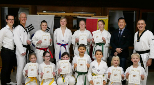 Erfolgreiche Grtelprfung fr Taekwondo Flammersfeld