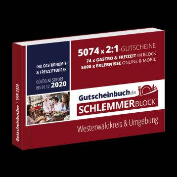 Buchtipp: Gutscheinbuch Schlemmerblock Westerwaldkreis & Umgebung