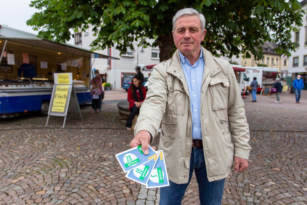 Gutscheine fr den Wochenmarkt in Selters