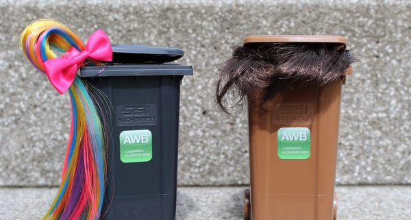 Wie man welche Haare ordnungsgem entsorgt, darber informiert der Abfallwirtschaftsbetrieb. (Foto: AWB)