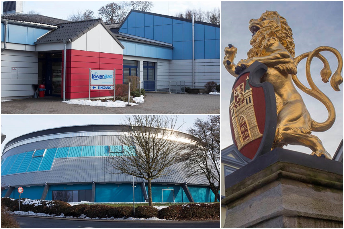 Unter anderem wurden fr die Rundsporthalle sowie fr das Lwenbad Manahmen zur Energieeinsparung entwickelt. (Fotos: Archiv)