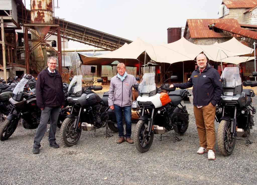 Markus Hof, Martin Rudolph und Nils Buntrock (von links) im Stffel-Park. Foto: Tatjana Steindorf