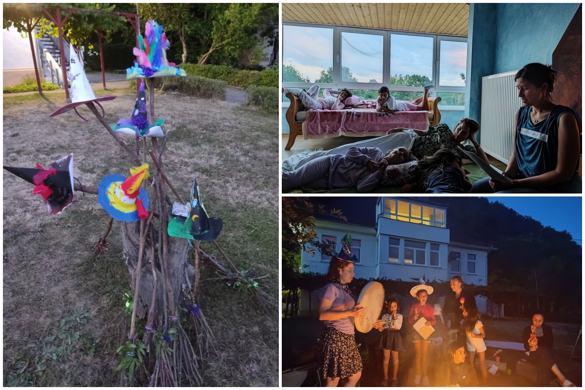 Neun Mdchen konnten beim Hexencamp in Kasbach-Ohlenberg in die mystische Welt der Hexen eintauchen. (Fotos: privat)