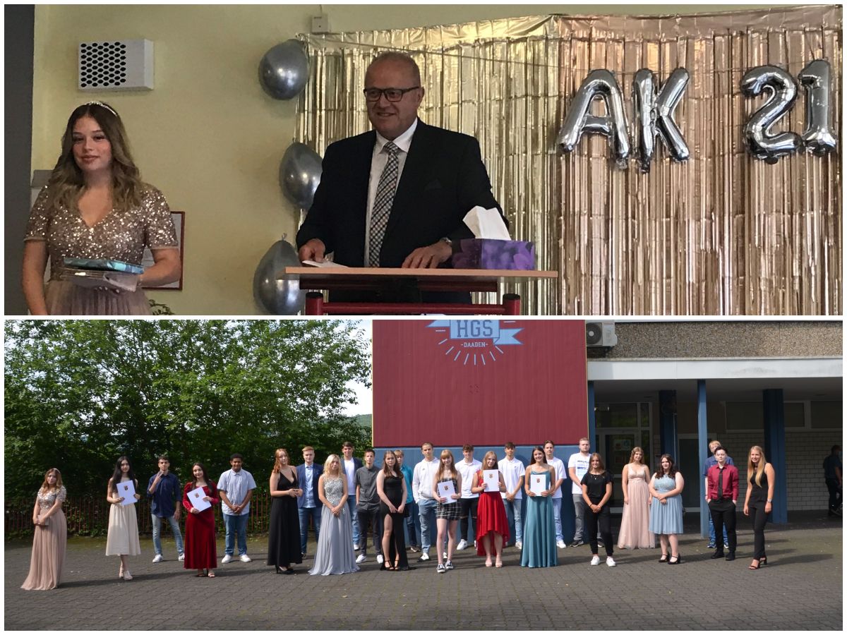 "Geht selbstbewusst und zuversichtlich in die Zukunft" - Landrat Enders in seiner Rede an die Absolventen. (Fotos: Schule)