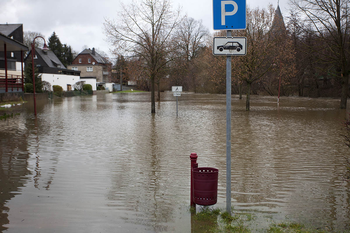 Tauwetter, Regen und Hochwassergefahr im Westerwald