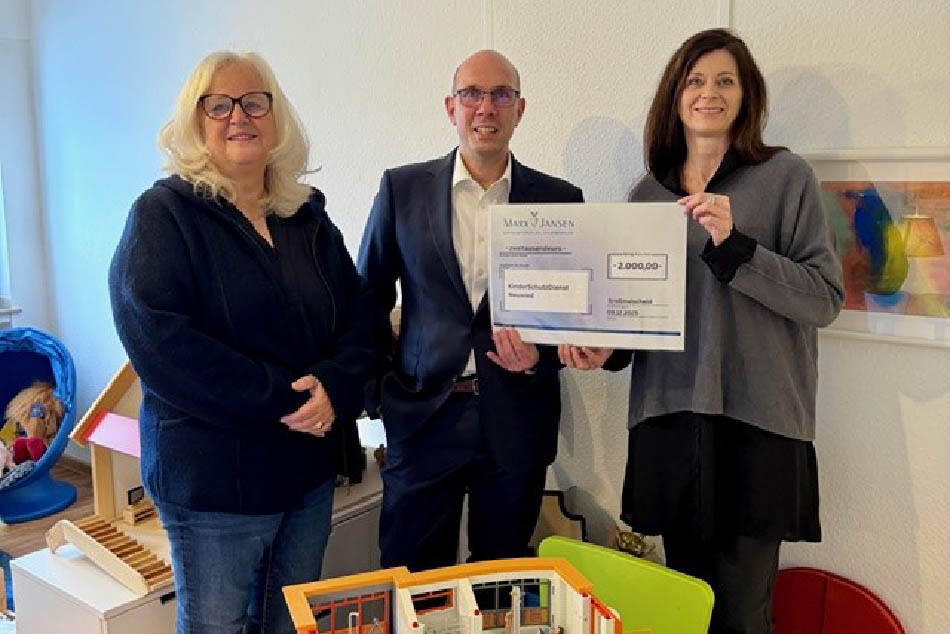 Gro�z�gige Spende st�rkt Kinderschutz in Neuwied