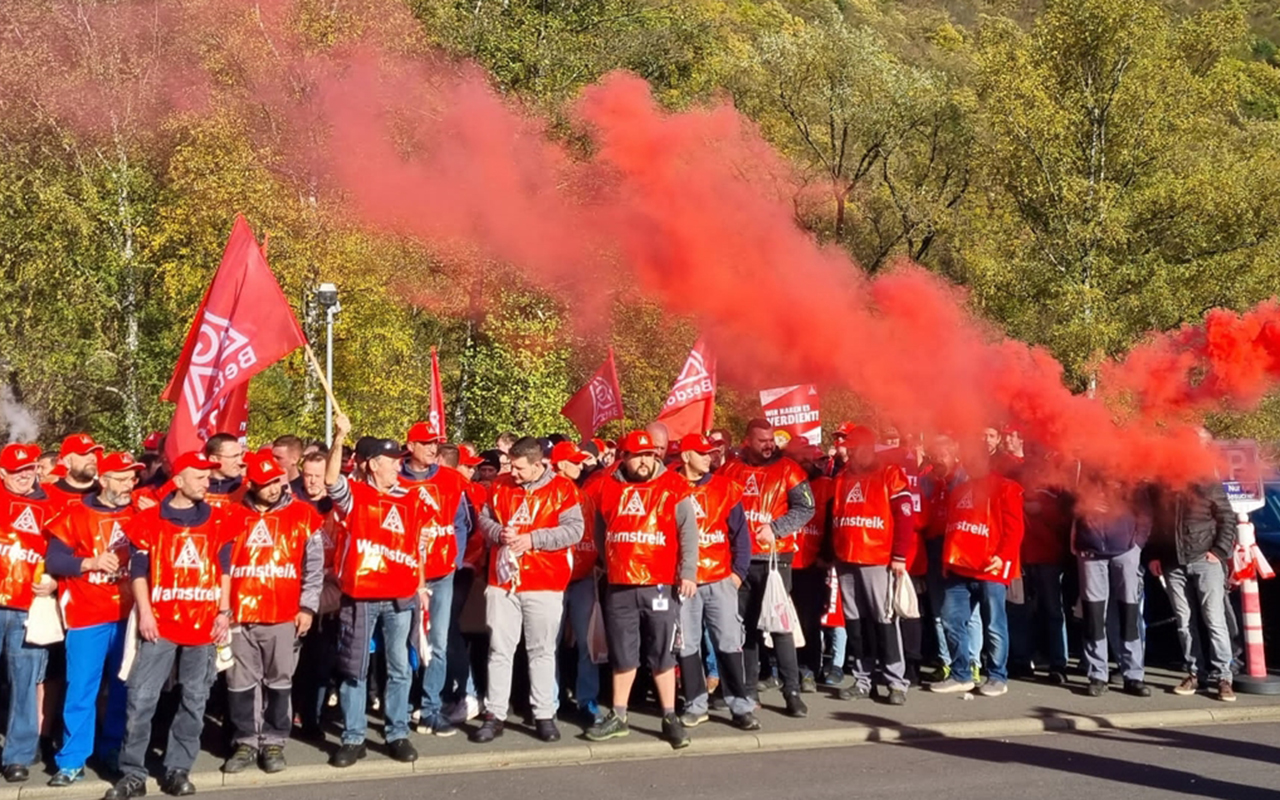 Auch in Betzdorf wurde gestreikt. (Archiv-Foto: Claudia Schuhen)