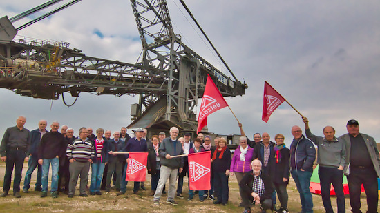 Die IG Metall Senioren besichtigten den Braunkohle-Tagebau Garzweiler. (Foto: IG Metall)