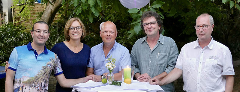 Von links: Dr. Ralph Sasse, Dr. Bettina Dieterle, Dr. Ingo Hannes, Jrg-Peter Mallmann sowie Hans-Peter Schirmbeck. Foto: privat