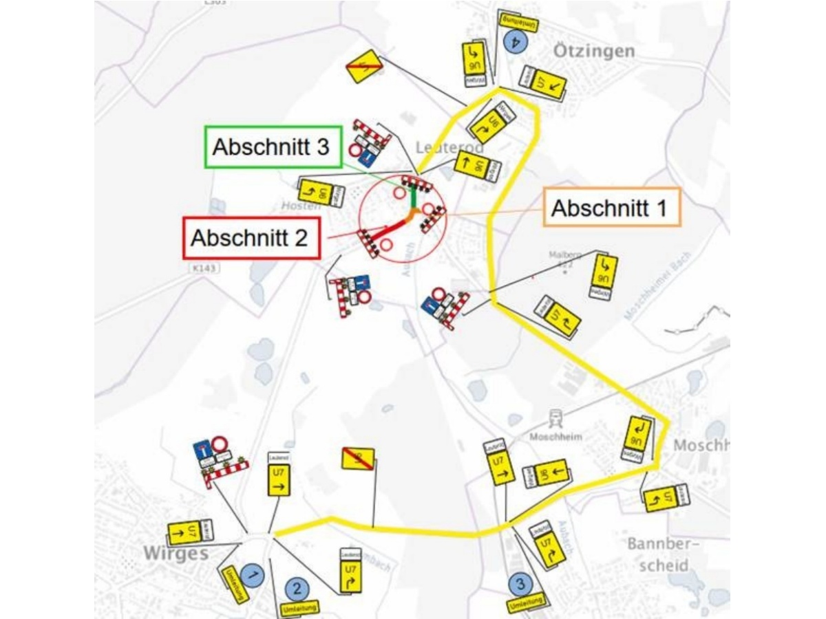 Sanierung der Ortsdurchfahrt Leuterod: Startschuss f�r umfangreiche Bauarbeiten