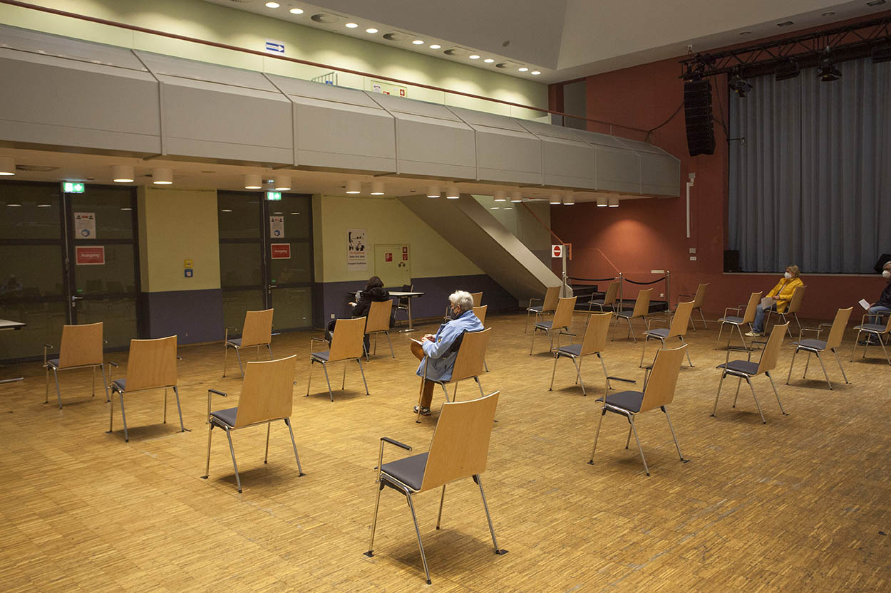 Das Impfzentrum im Heimathaus wird immer weniger frequentiert. Foto: Wolfgang Tischler