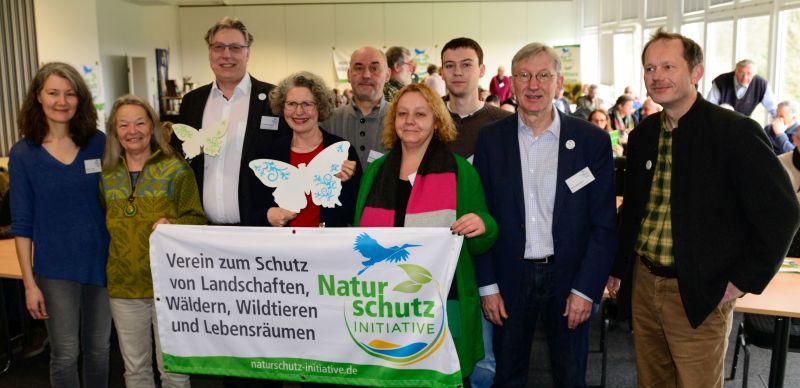 Team der Naturschutzinitiative e.V. (NI) mit  Dr. Andreas Segerer, 3.v.l.; Harry Neumann, 2.v.r. Foto: NI