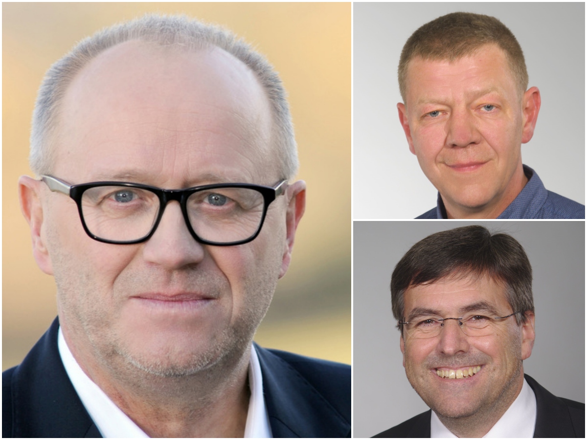 Im Uhrzeigersinn: Henning Weil, Josef Rosenbauer, Peter Enders. (Fotos: CDU)