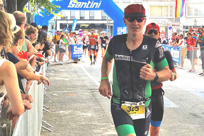 Jrg Schtz (M50)  absolvierte seinen 15. Ironman in guten 10:31:05 Stunden. Fotos: Niklas Schtz